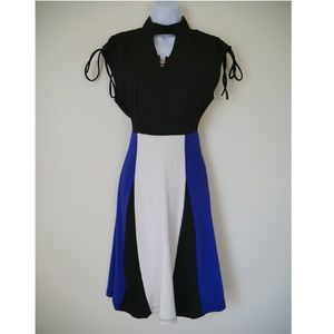 Belle Abstract Fit & Flare Dress